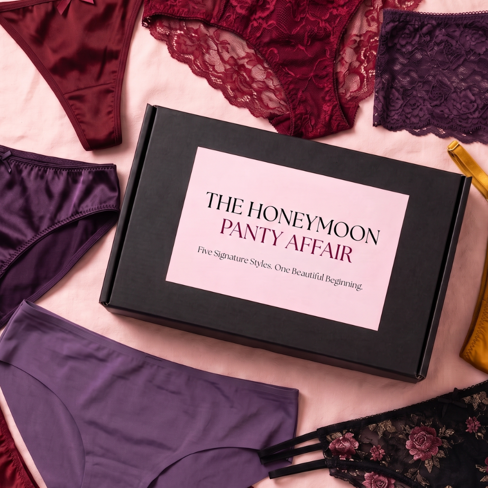 9NYNkv6ZNvalyn8QxvGQMeoxjUFENyiOi0Wbdhsp.png The Honeymoon Panty Affair — Luxury 5-Piece Panty Collection