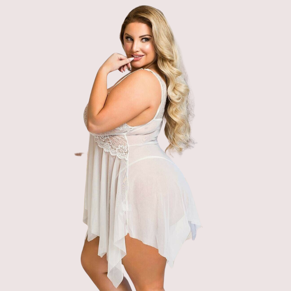 9ekgjw7oqEzrPDZYJAjSJbwgq2kEO2CAIoJi2Hd0.png Douce Passion White Lace Trim Babydoll - Trending Products with Video Catalogue product image 3