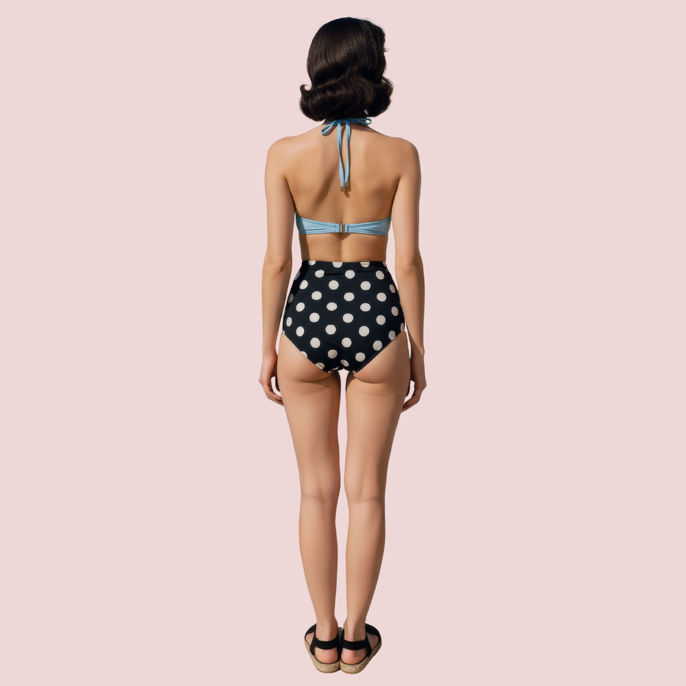 AdbSeOUPi9HrYTsXX7jgYAA8FHAjPVUNvy7d8uNk.png Retro Halter Neck & Bow-Front Sweetheart Bikini Topa in Mint (Top Only) - Image 2