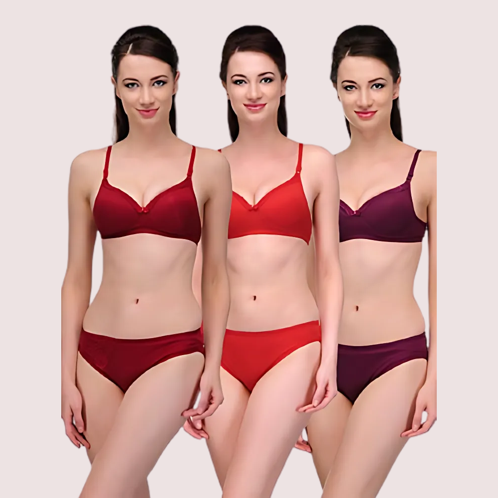 J49Tuar4kOI25Y05f2LXuYheXKA1bAYOD6Wvo6Rr.png "Elegant" Solid Color Bra Sets ( Pk of 3)
