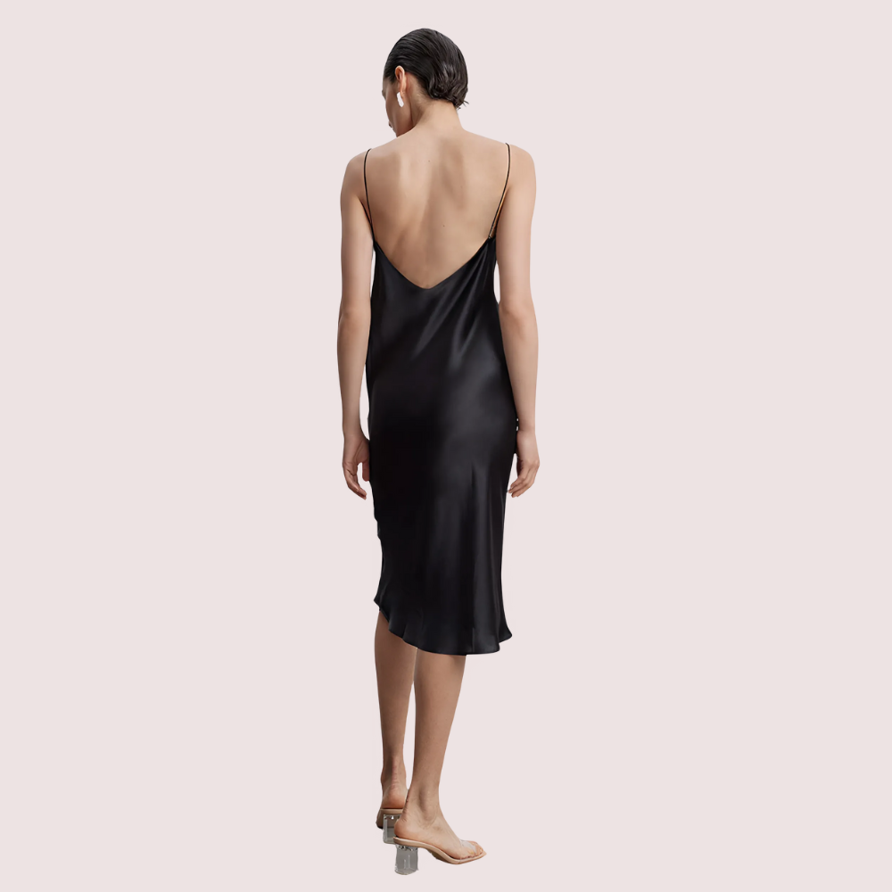 JY79W2jYOcV6IYYJIb0NVeHDKTK9BC6wHPLKeiK4.png Silk Slip V-Neck Cocktail Party Dress - Image 2