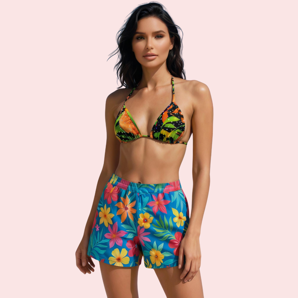 NzNjGOqnnALTo4ozLjnG93wYx03txk1pc1DsxqSg.png Rainforest Floral Print Triangle Bikini Topa (Top Only)