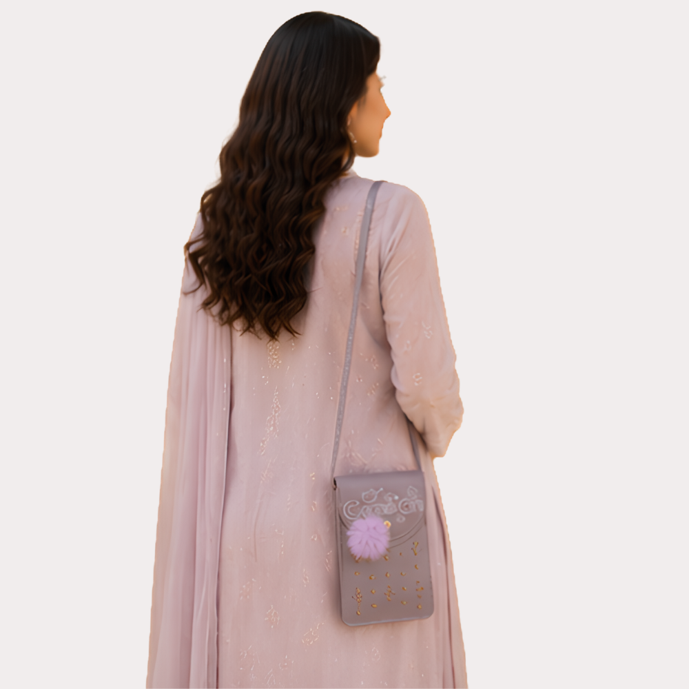 UXqktDI3PWa7UD1mtvlWKisr3hfFojdo2Gs7Cdlz.png Rosé Charm Embellished Mobile Sling Bag - Image 2
