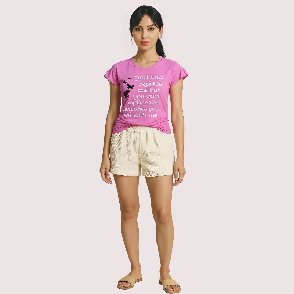 WJPWfabCeKJ7gg3W5RXIJUih2DIonFoZJI4dwI2m.jpg Butterfly Print Inspirational Graphic Tee - Pack of 2 - Image 3
