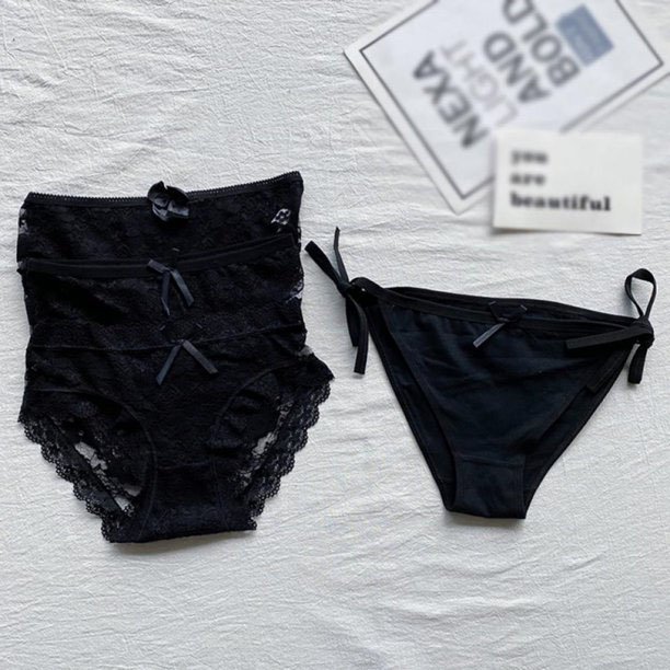 bto8YJzm7fco7UciTgbCxClmhbW3ilP5ssayiEKo.jpg 4 Pieces Black Sexy Lace Nylon Panties - Image 4