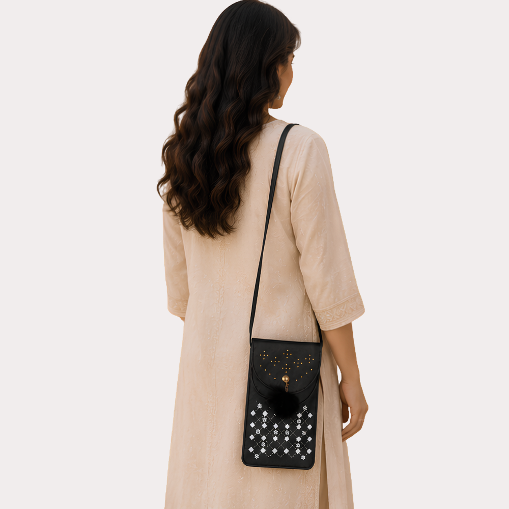 cZb1QU7Ggj3qIBl4puOsGMr5Bo69N07jPMzvcDQB.png Noir Sparkle Embellished Sling Bag - Designer-Inspired Handbags product image 2