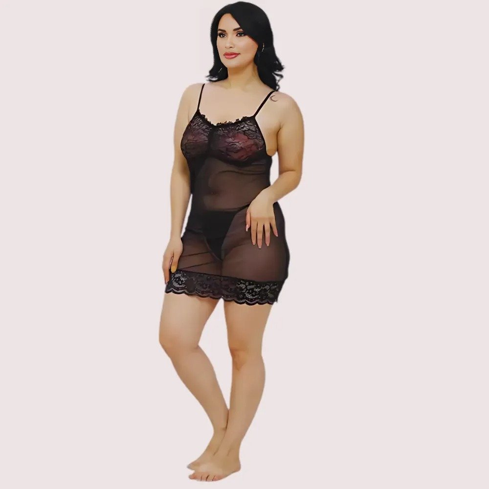 dJvkGVr3mJfOY6WLm3RrEGQdplPEIsc7gDKcEmut.jpg Sheer Babydoll Slip Dress for Women - Image 2