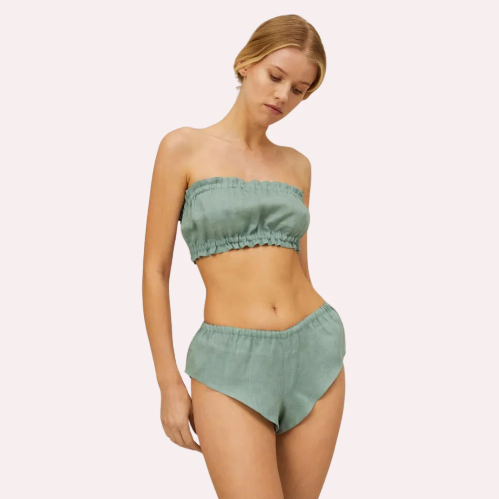 e3rdiIjkxOAnY16T4aPFtheJUGTOHUG313Piqg1C.webp French Daina Organic Cotton Ruffled Bandeau & Vintage Knickers Set - Trending Products with Video Catalogue product image 3