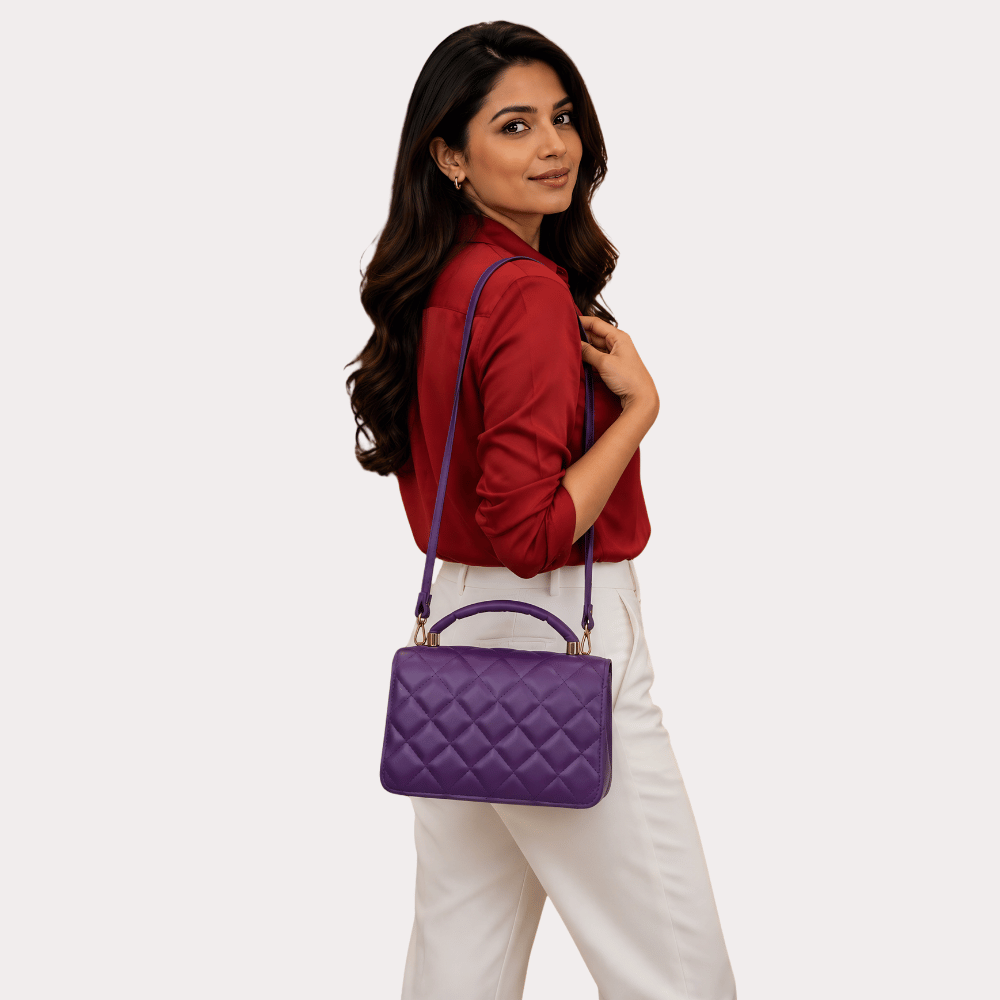 gb8p36AOQBFvMefUgFCGTT2fAT5ACCxKePJry49h.png Royal Amethyst Quilted Luxe Handbag - Image 2