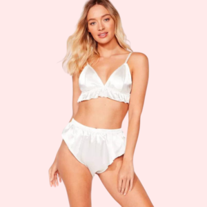 Fleur de Soie Pure Silk Satin Bra Set - Trending Products with Video Catalogue