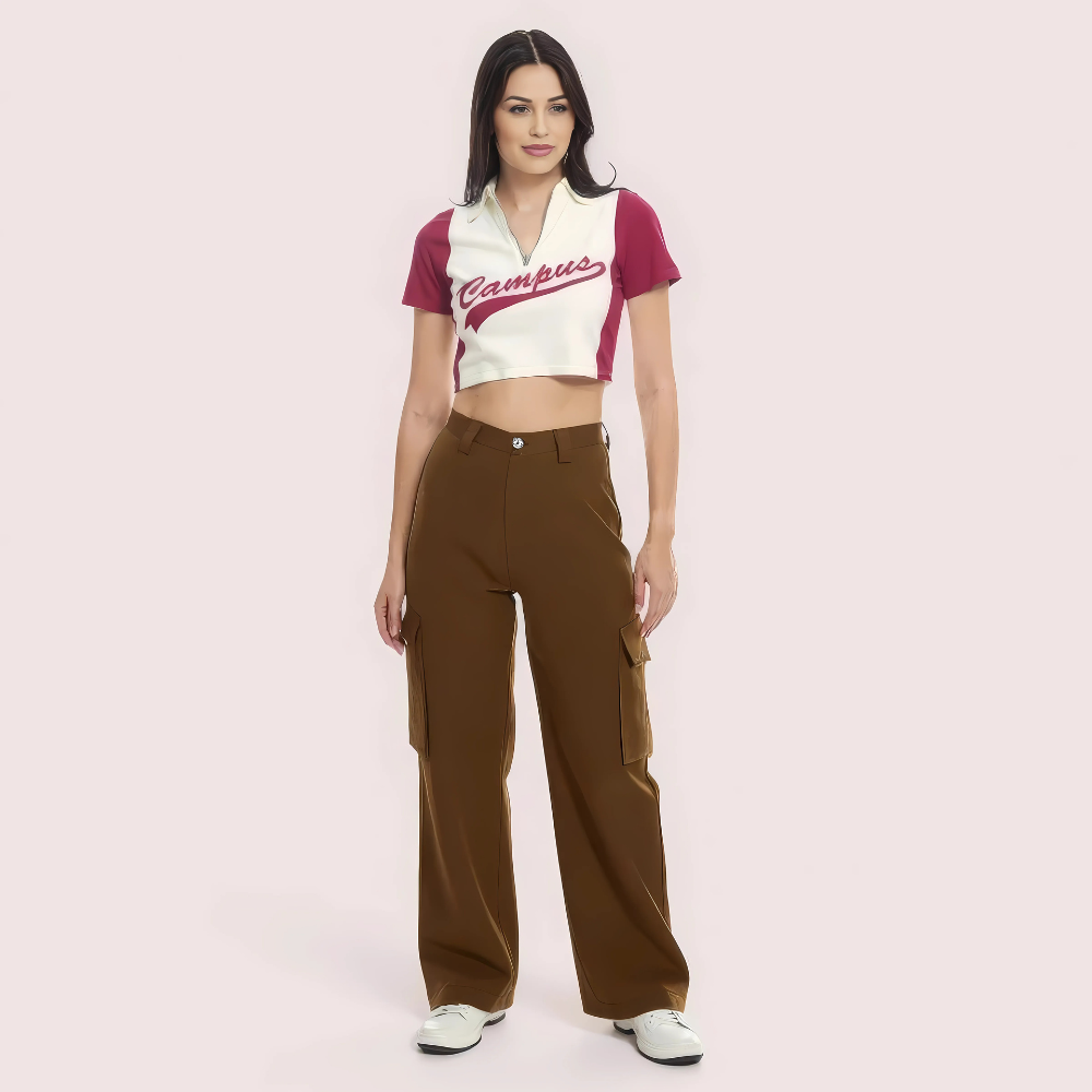 jtYaYLDflcVpddmpBhUwQv1M6kTIwzbnpTQBhzV1.png "Campus Cool" Zip Polo Crop Top – Maroon & White
