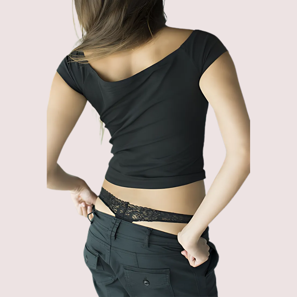ldxiArhPVDjqj7NWJbYfNGvEwi1KmLpAkQsnnRAO.png No Secret Low Rise "V" Shape Lace Thong Panty - Image 2