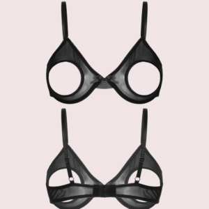 Daring & Sexy Sheer Open Cup Bralette
