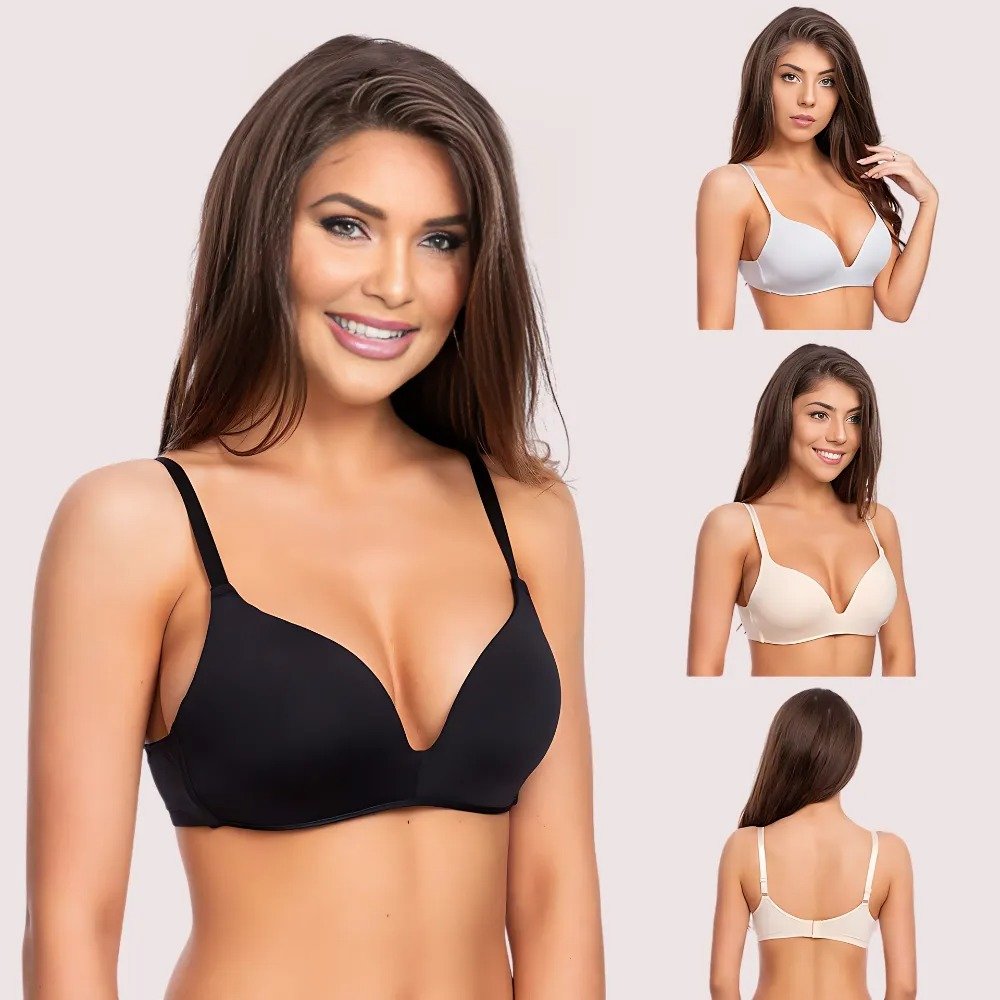 nnDngHYNpcXPuiQQGLD9h65LFMhsWBTSZI4sJp4W.jpg 2 Pack seamless padded underwired push up bra - Image 2