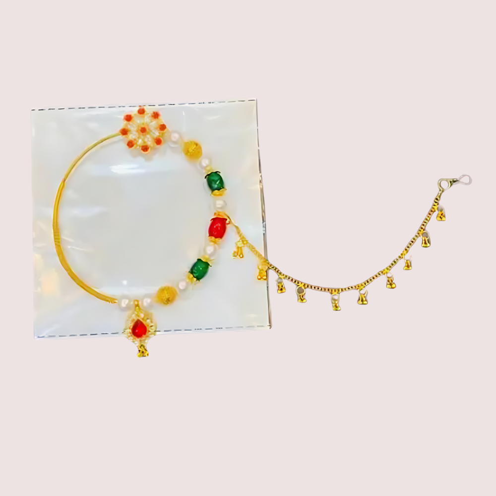 vU4ZjD4seWOYNUgiT1b33tIBanIHqIlk5fdpfHx0.png Chic Gold-Plated Nose Ring with a Minimalist Chain
