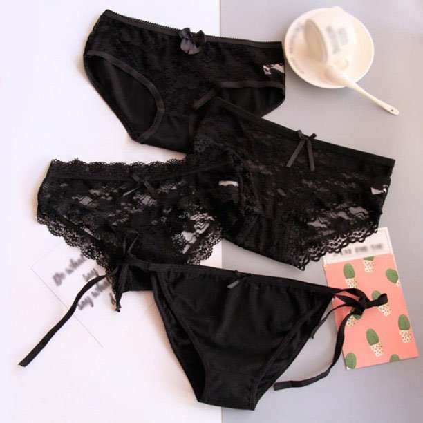 wLt1r1FkoZ8S2BRNBr22hoU1mHAyEKYcZ2SKLzES.jpg 4 Pieces Black Sexy Lace Nylon Panties - Image 2