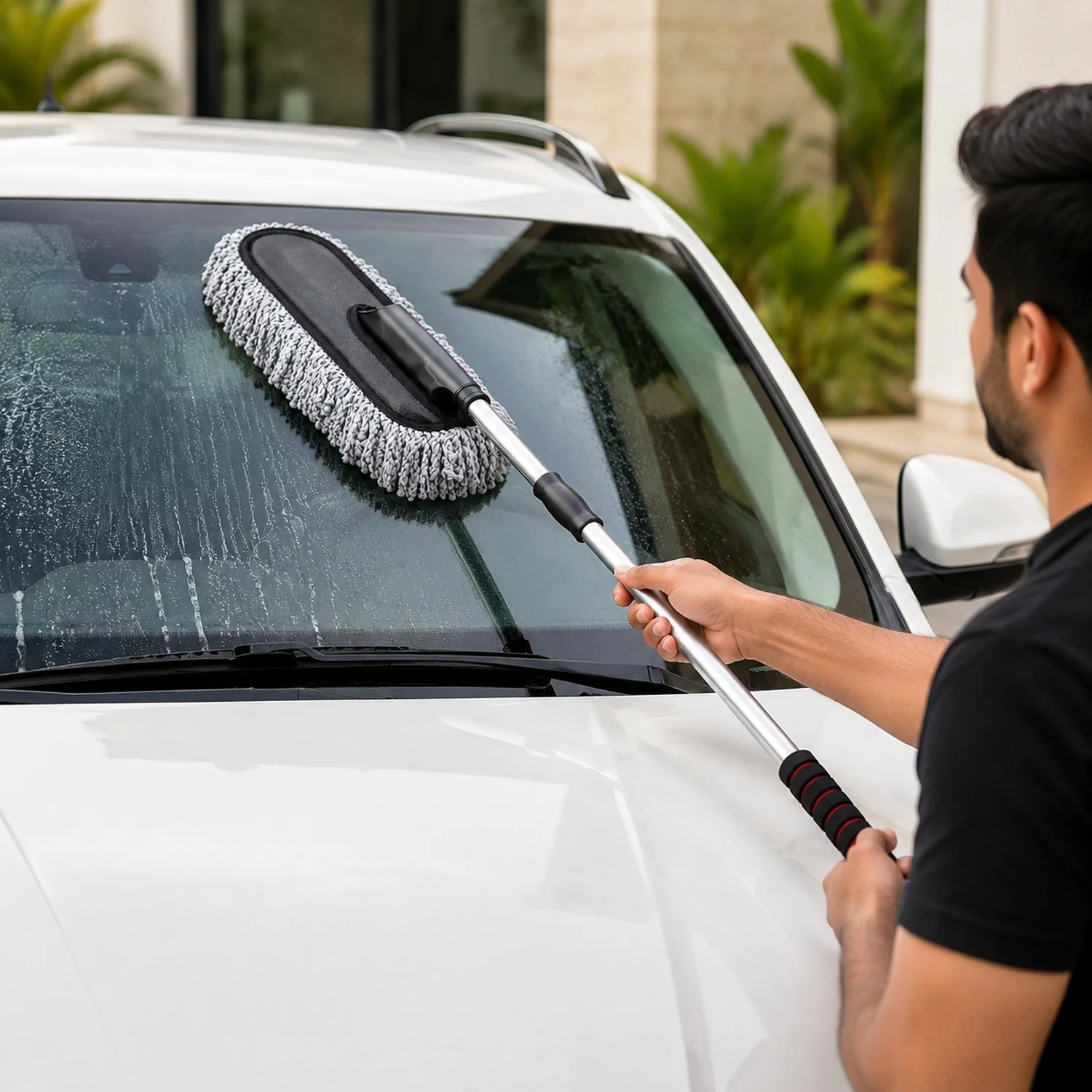 01-4749_microfiber_cleaning_duster.webp Car Duster – Retractable Handle Microfiber | Velvet Wheels - Car Duster