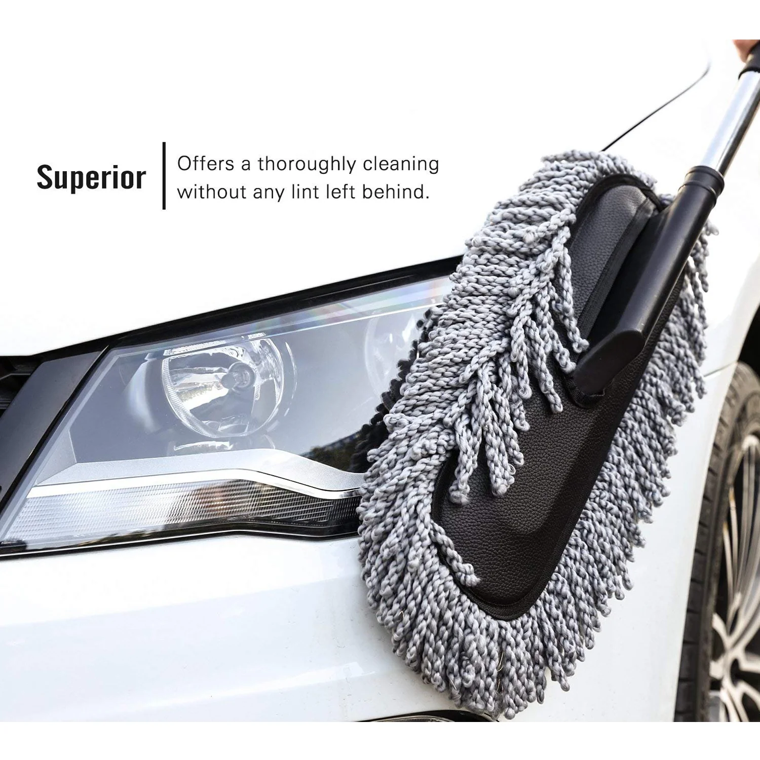07-4749_microfiber_cleaning_duster.webp Car Duster – Retractable Handle Microfiber | Velvet Wheels - Car Duster product image 6