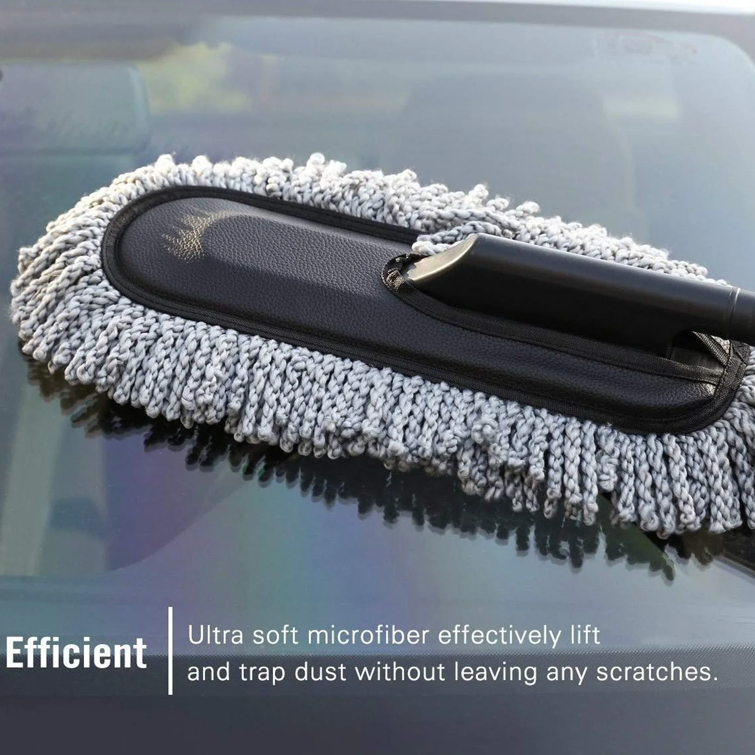 08-4749_microfiber_cleaning_duster.webp Car Duster – Retractable Handle Microfiber | Velvet Wheels - Car Duster product image 7