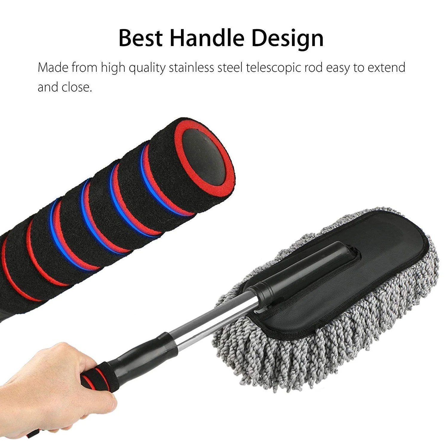 10-4749_microfiber_cleaning_duster.webp Car Duster – Retractable Handle Microfiber | Velvet Wheels - Car Duster product image 9