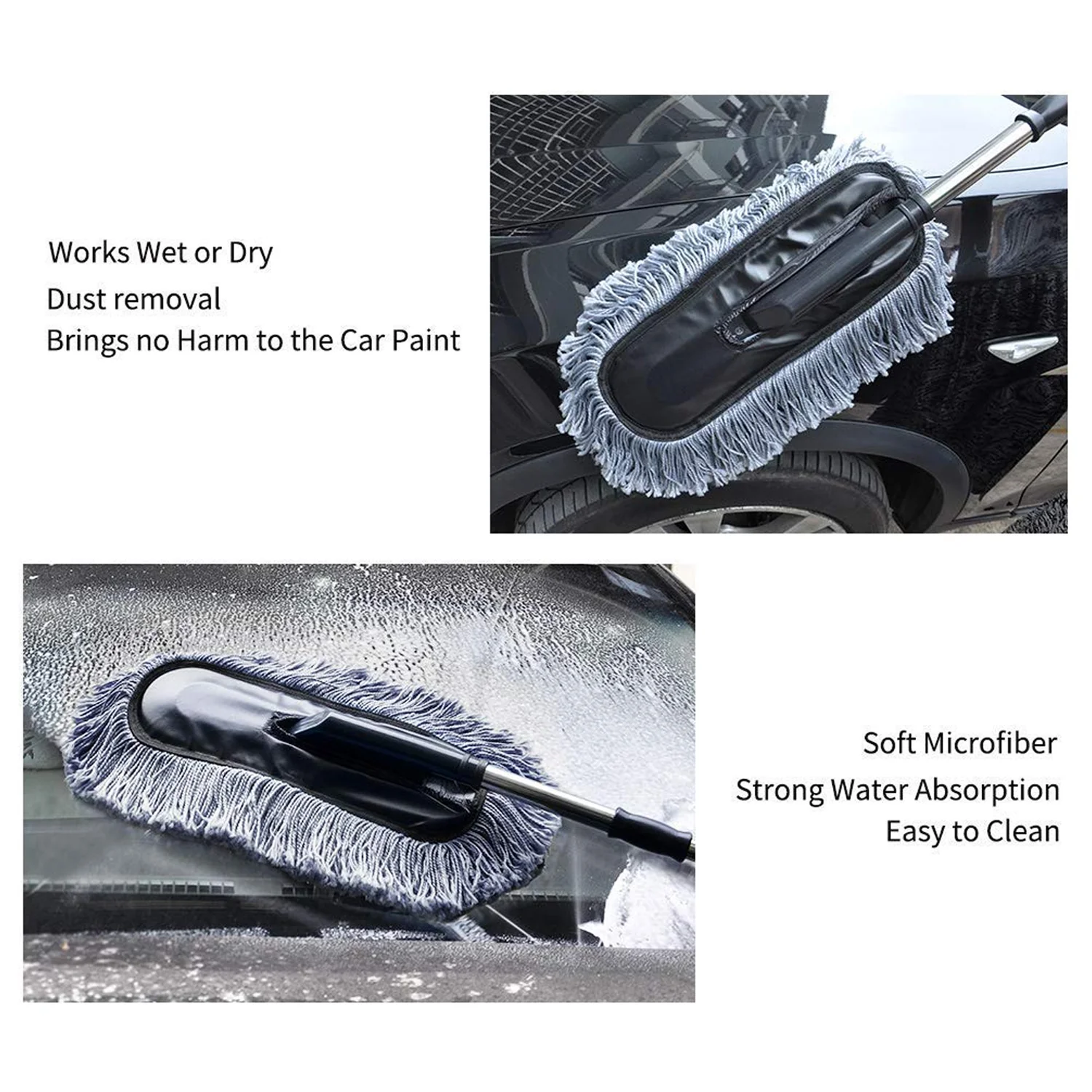 11-4749_microfiber_cleaning_duster.webp Car Duster – Retractable Handle Microfiber | Velvet Wheels - Car Duster product image 10