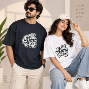 ZAVELO GOODVIBES Unisex Oversized Standard T-Shirt - Nightgown