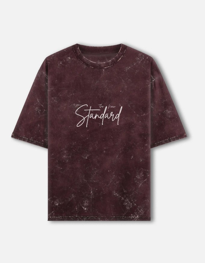 img_b2fb460c487754.jpg ZAVELO THE NEW STANDARD- Unisex Acid Washed Oversized Tee - T Shirts product image 9
