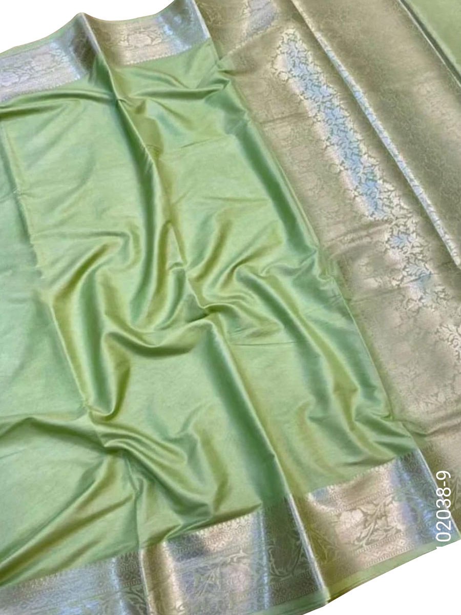 soft-silk-zari-work-plain-banarasi-saree-10 Soft Silk Zari Work Plain Banarasi Saree - Banarasi Sarees product image 11