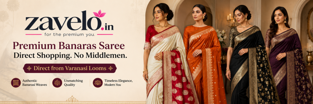 Discover the Premium you. Shop Premium T Shirts, Ladies Innerwears, Bags and more Zavelo Banaras Sarees 1024x341